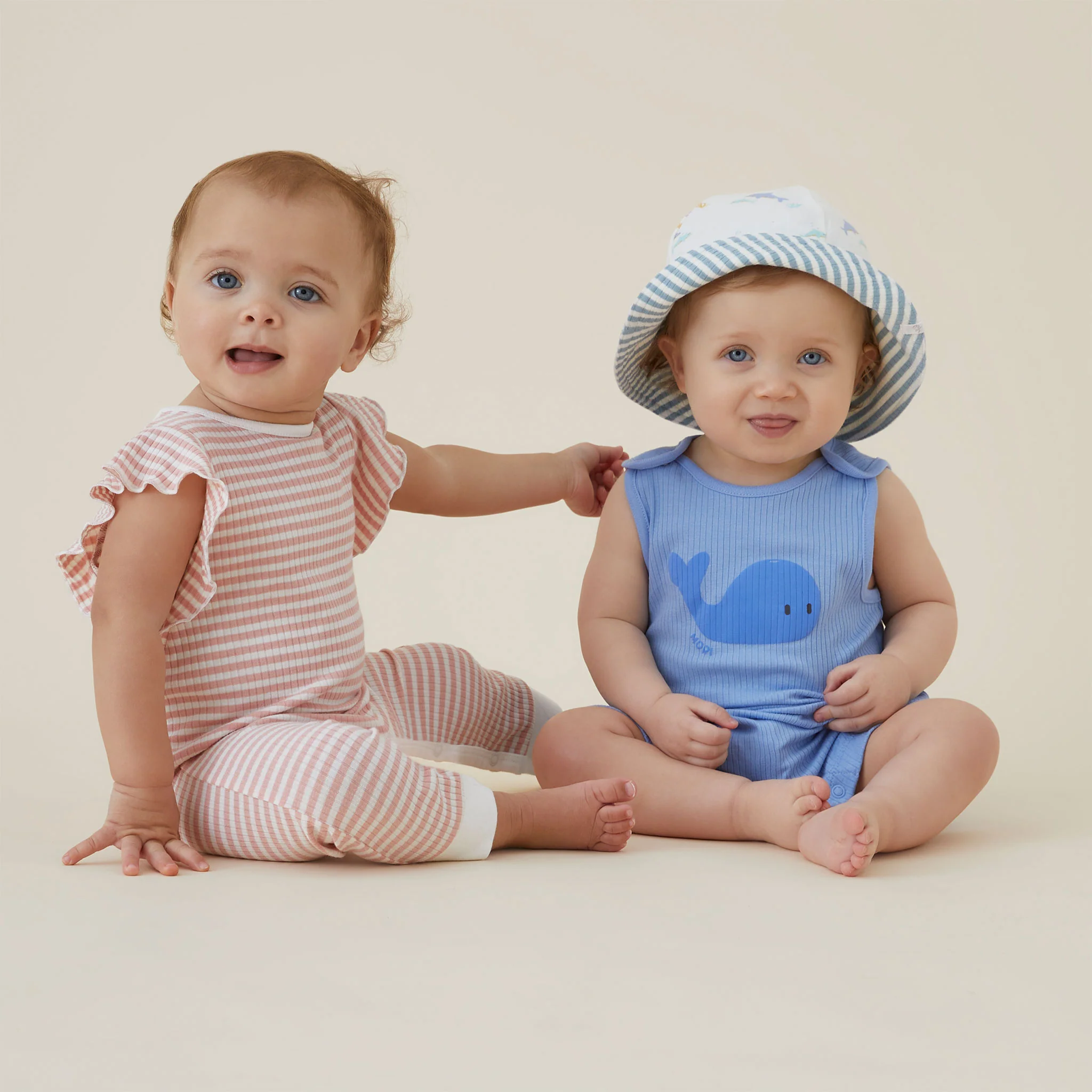 Whale Ribbed Beach Romper - Image 5