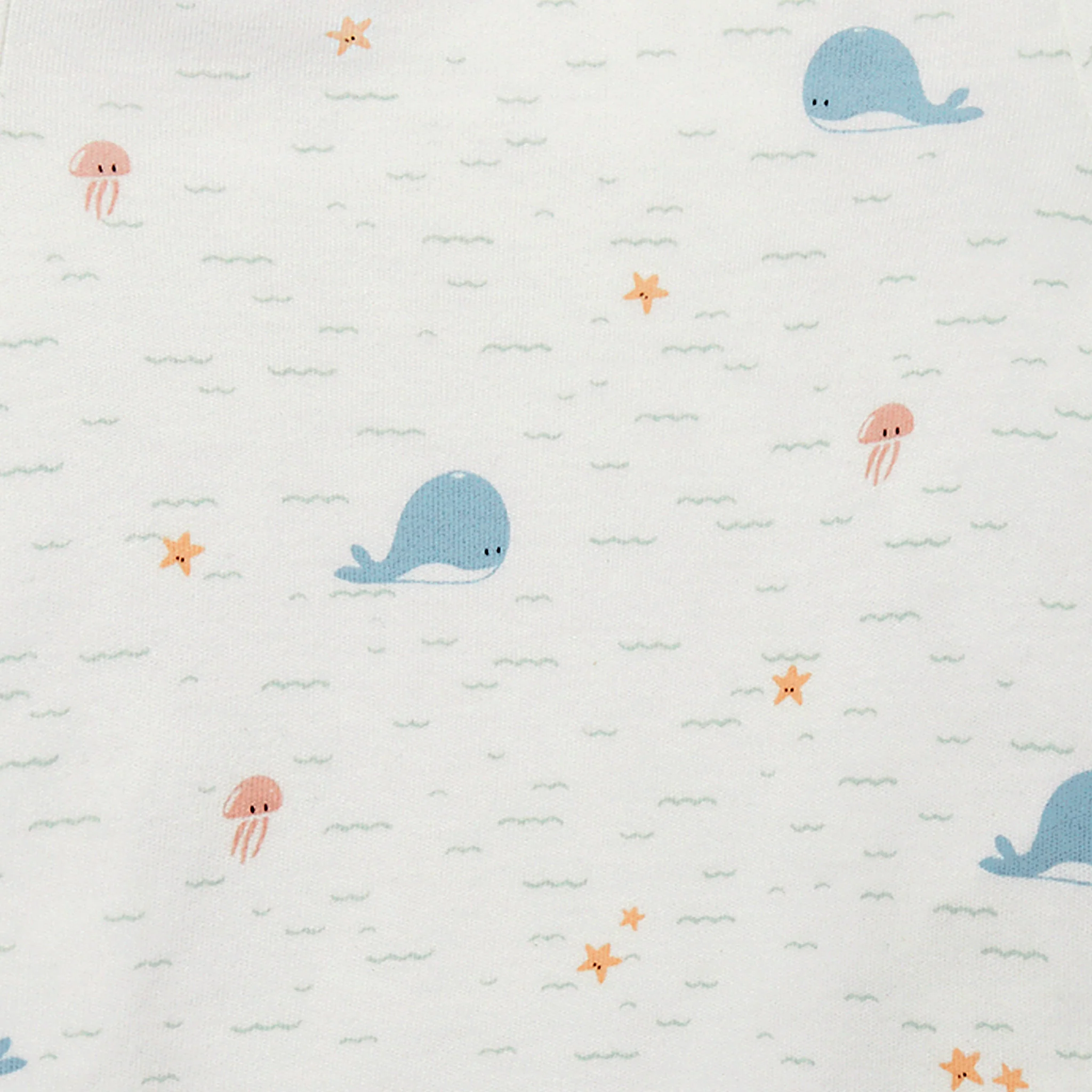 Whale Short Sleeve Bodysuit 4 Pack - Image 3