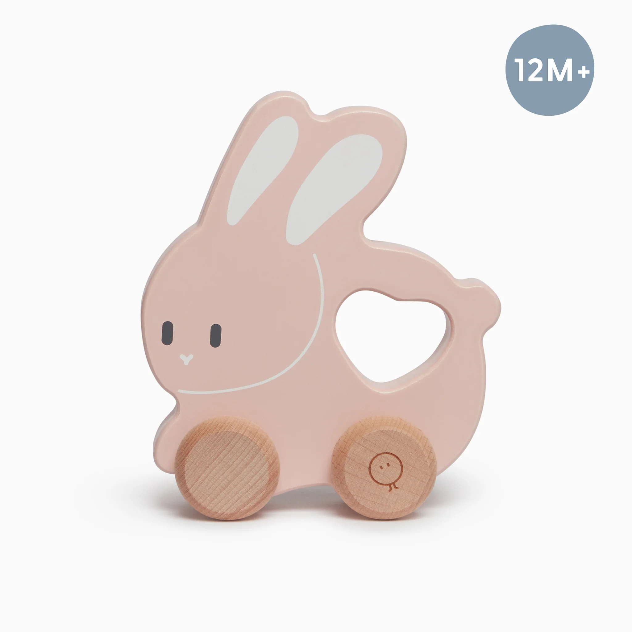 Wooden Bunny Push Along Toy - Image 2