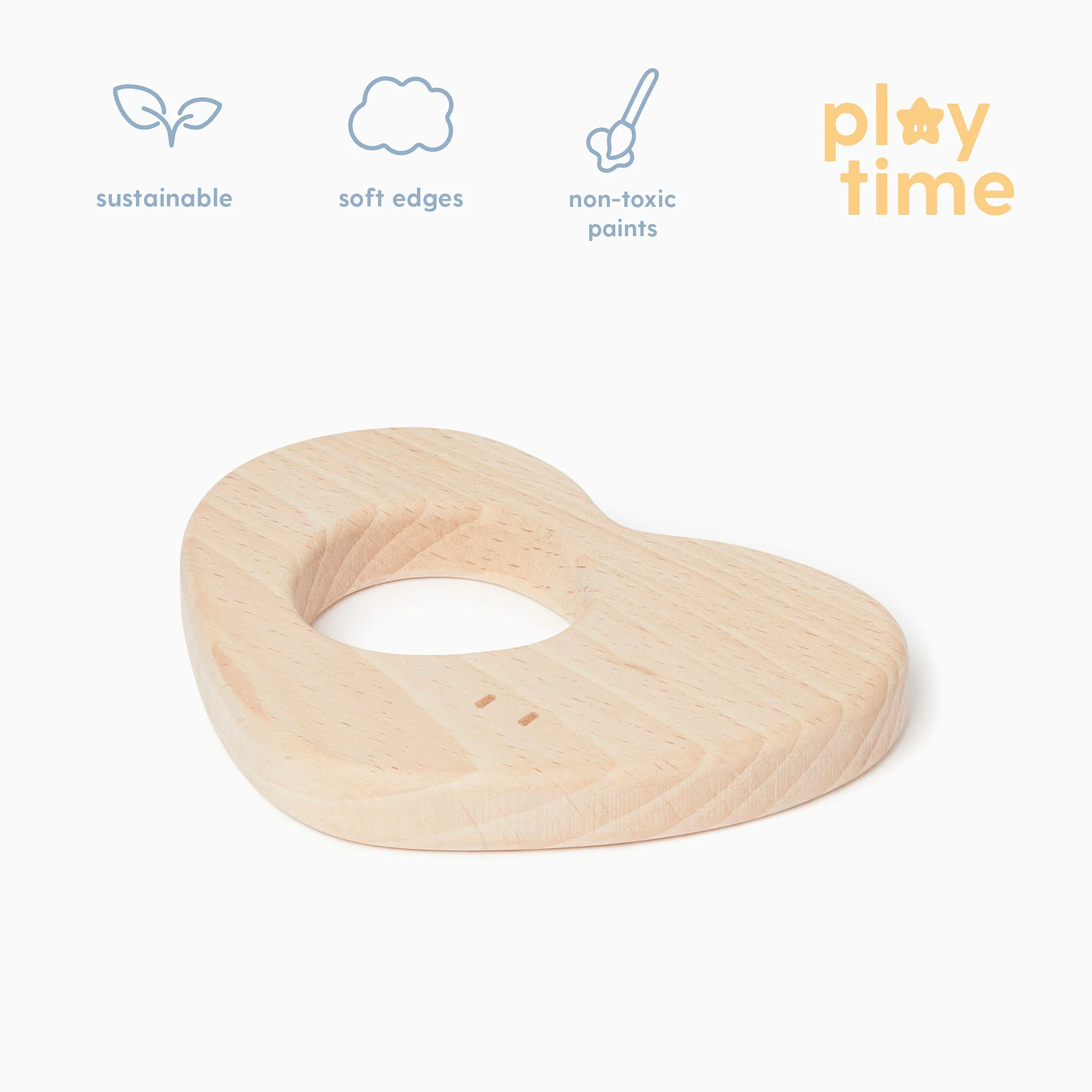 Wooden Heart Teether - Image 2