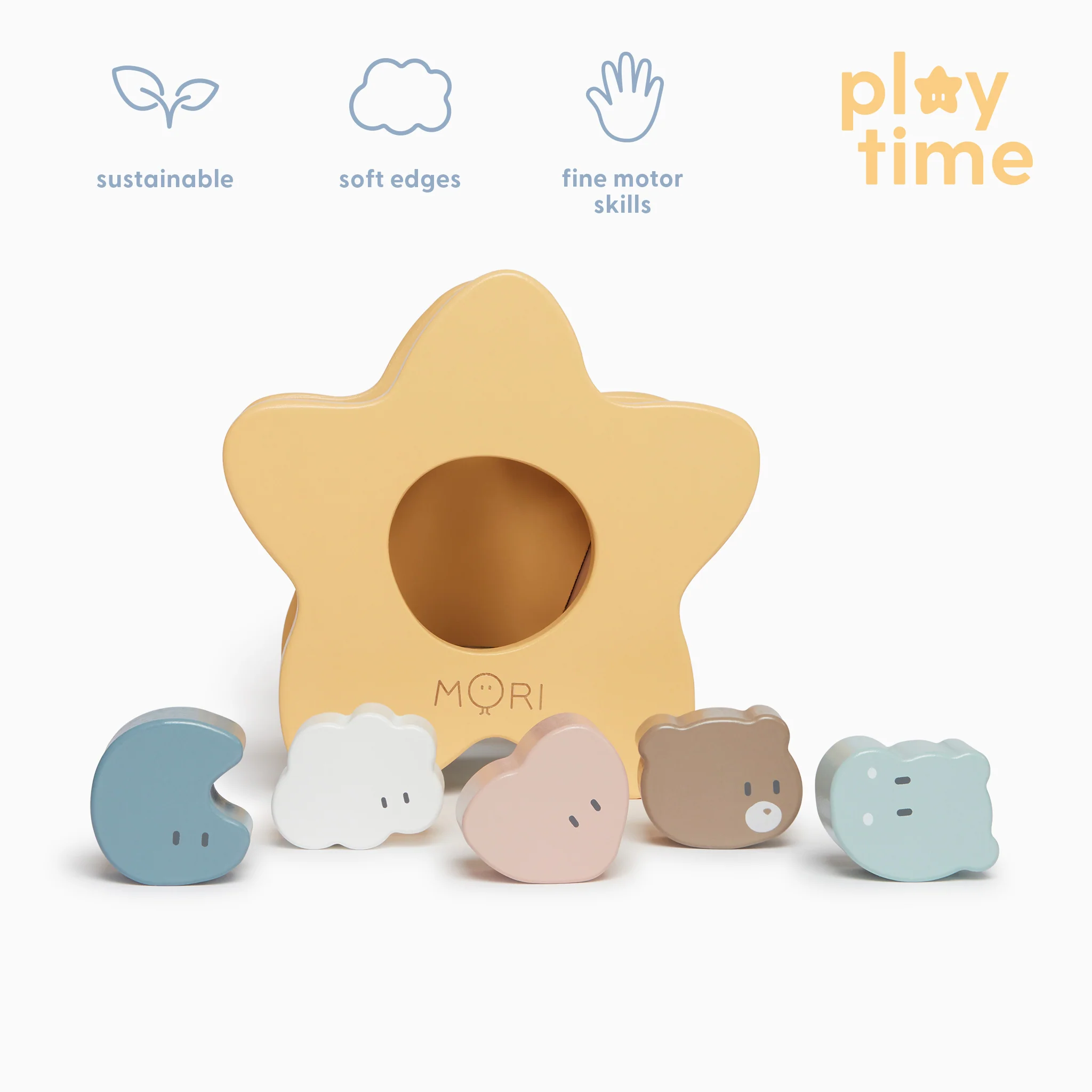 Wooden Star Shape Sorter - Image 3